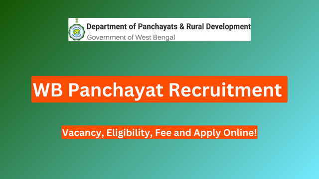 WB Panchayat Recruitment 2024
