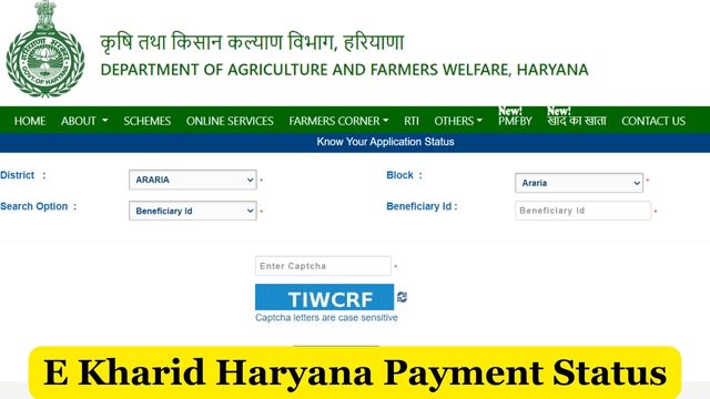 E Kharid Haryana Payment Status 2024