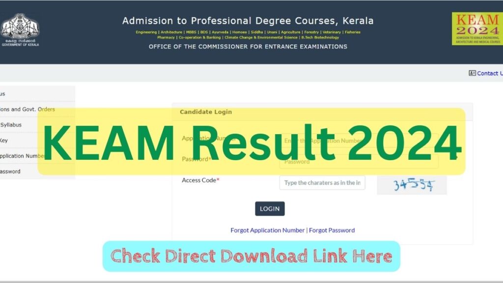 KEAM Result 2024