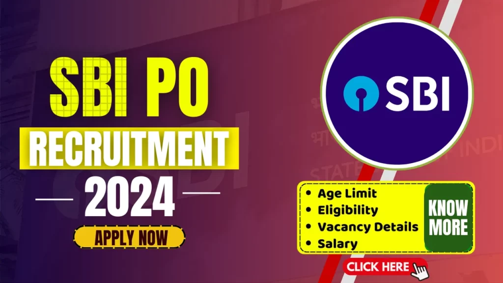 SBI PO RECRUITMENT 2024