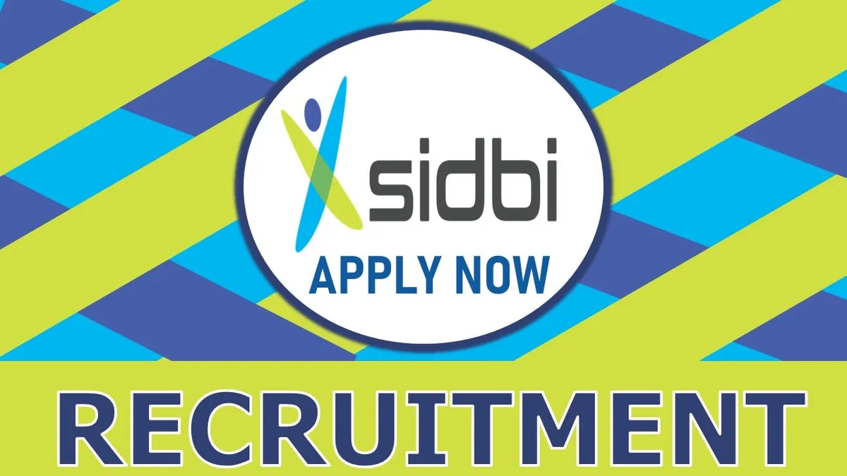 SIDBI Associate Manager Recruitment